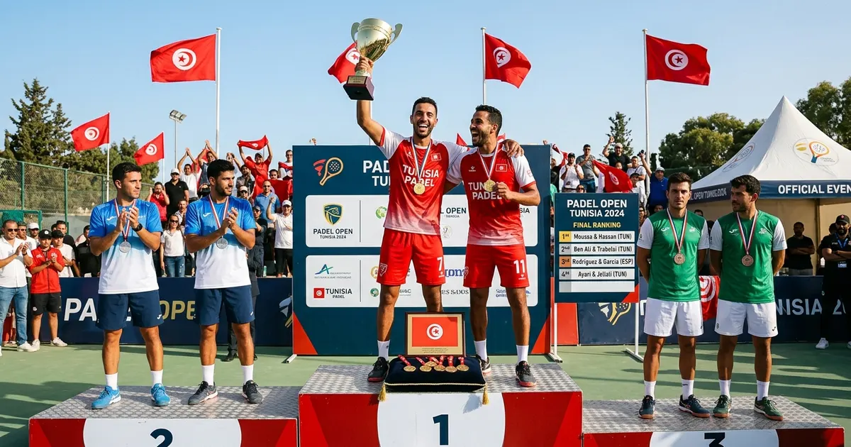 Compétition de padel en Tunisie : classements, tournois et comment participer