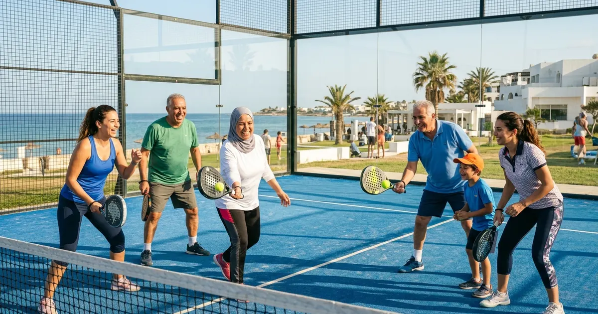 Padel en famille en Tunisie : un sport pour tous les âges