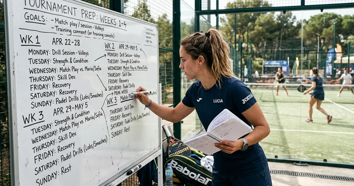 Préparer son premier tournoi de padel : plan d'entraînement sur 4 semaines