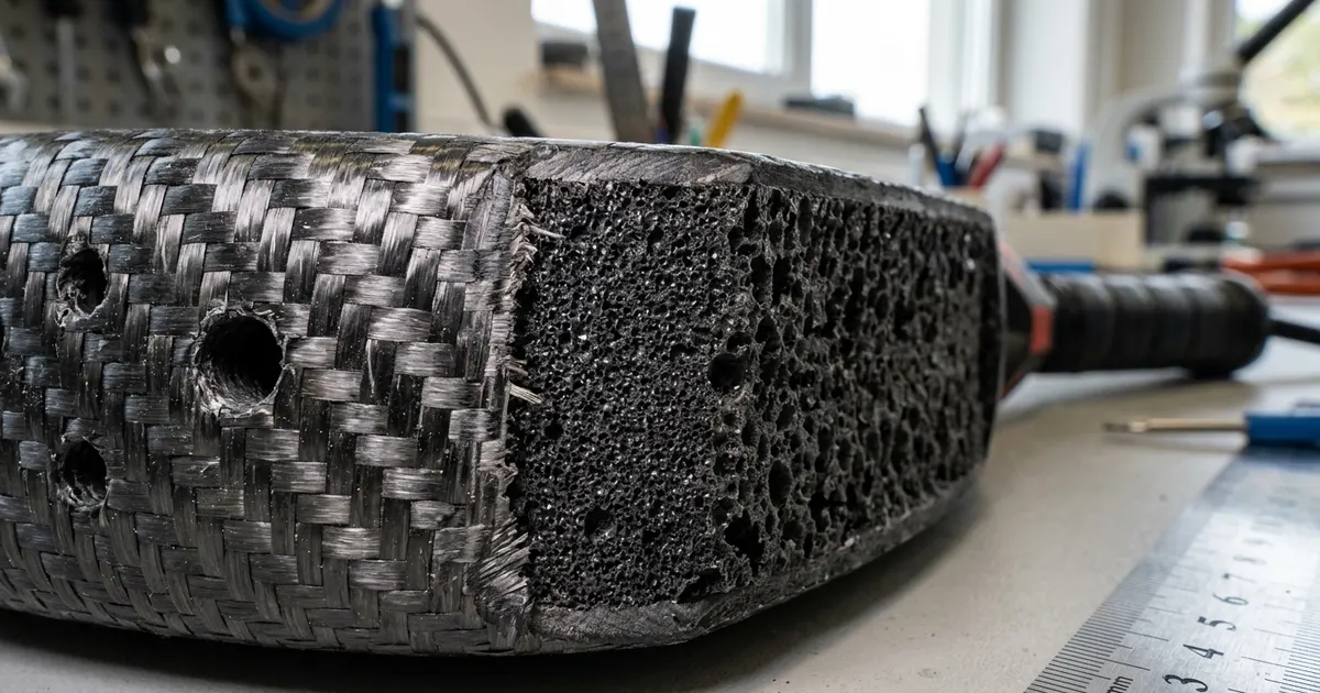 Technologie des raquettes de padel : fibres, mousse EVA et formes expliquées